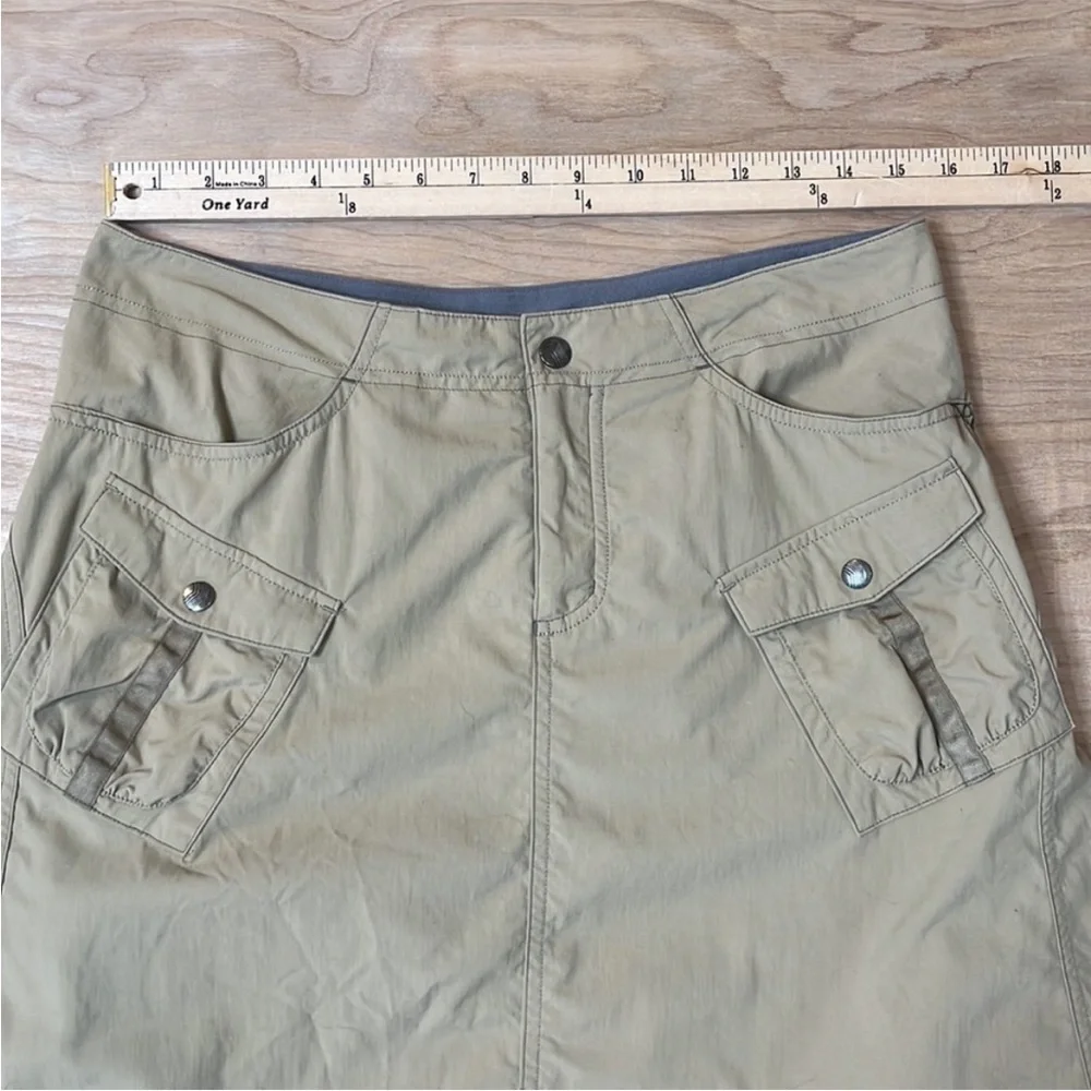 Mountain Hardwear Khaki Cargo A-Line Skirt - Picture 2 of 6